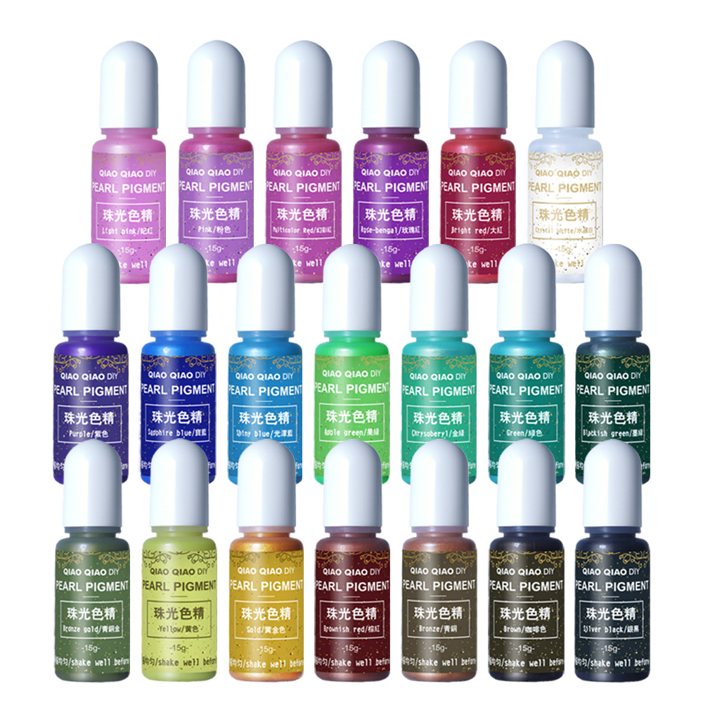 Tairui Drip Glue Pearl Color Essence DIY Handmade Color Mixing Pigment Color Essence UV Resin Glue C