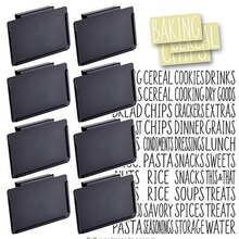 亚马逊外贸金属标签名片夹食品储物储藏室金银黑白色厂家专利产品