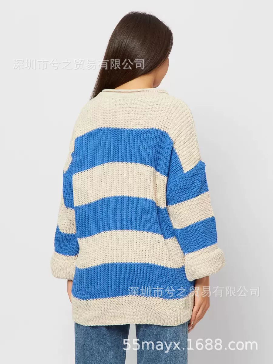 Вязаный свитер в полоску Striped Knitted Sweater