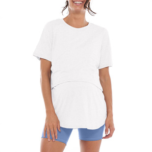 2025 Amazon Aliexpress Export Popular Summer Short-Sleeved Multi-Color Double-Layer Nursing Clothing