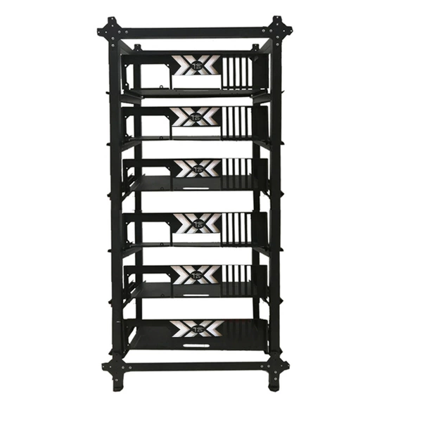 One row of 6-position two-way rack (rack + pallet)