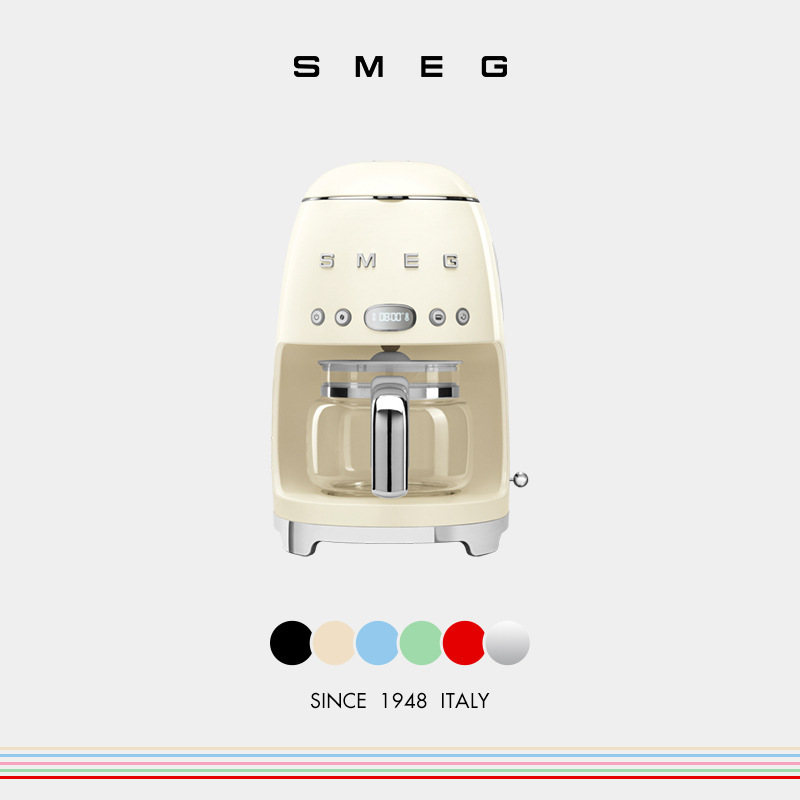 Smeg/Smeg Dcf02 American Coffee Machine Home Retro Office Fully Automatic Drip-Type Thermal Insulation All-In-One Machine