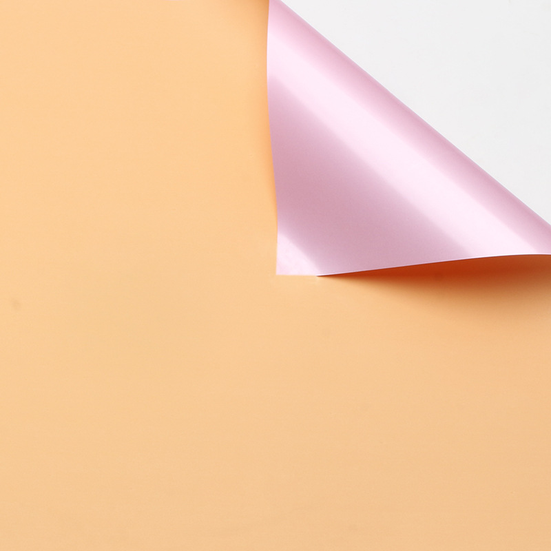 Papel de embalaje de flores de dos colores, papel de oro, papel de regalo de flores, papel de embalaje de flores