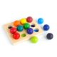 Wooden Rainbow Ball 12 Colors Color Matching Montessori Teaching Aids Rolling Beads Kidsren's Educational Building Blocks Colorful Solid Wood Balls