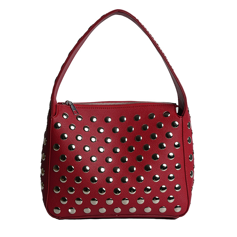 Borsa a spalla donna con borchie stile punk borsa a tracolla_voghion.com