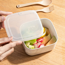 墨色小飯盒迷你定量可微波爐加熱專用水果盒便當盒分裝午餐盒便攜