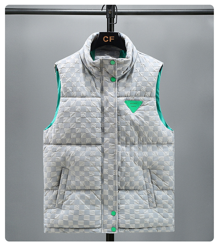 Herren Weste Aus Baumwolle Warm Gefüttert Für Herbst Und Winter_voghion.com