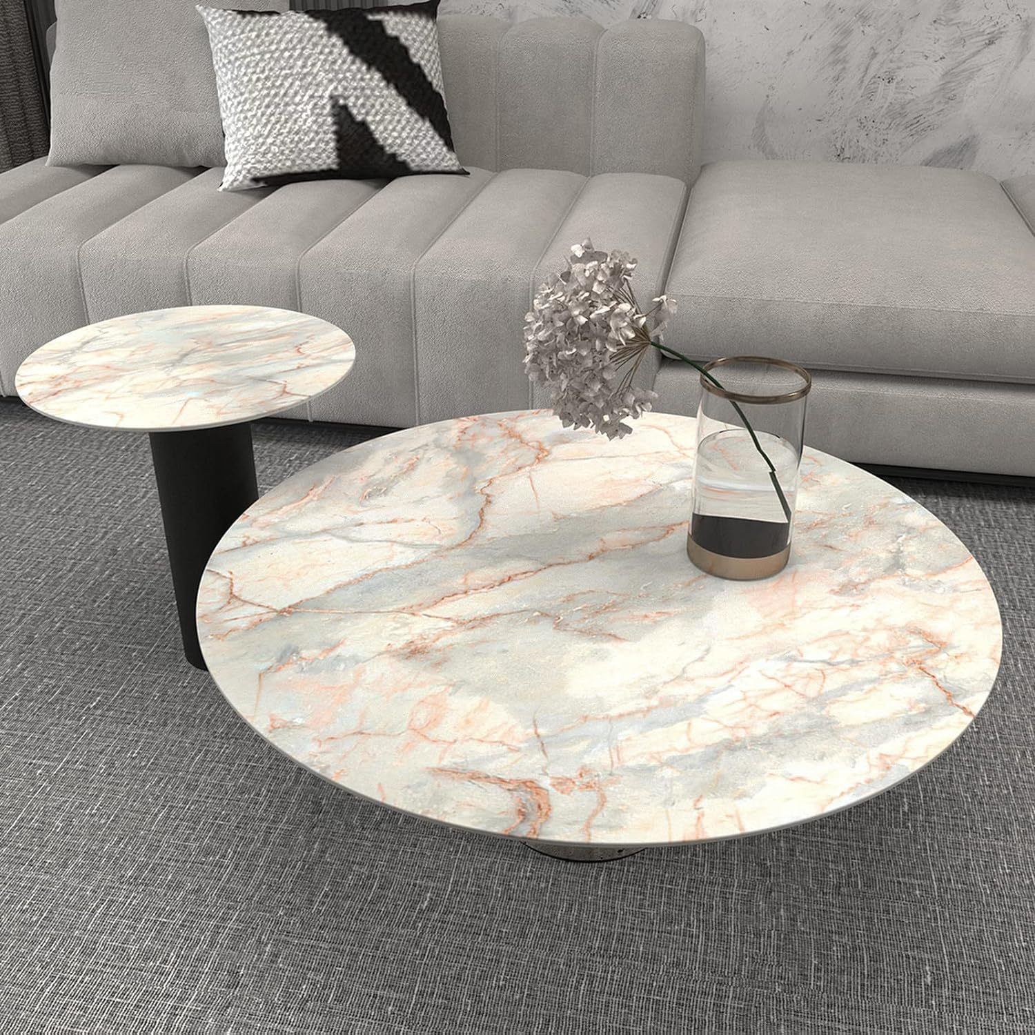 Thickened Blue Gold Marble Renovation Countertop Decorative Waterproof Peel And Stick Granite Wallpaper_voghion.com