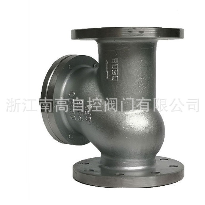 滑道滚球式止回阀 HQ41X-16P 球形污水止回阀 法兰单向阀