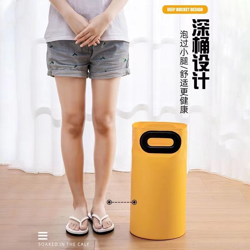 折りたたみ式ポータブルフットバスバッグ、ふくらはぎ膝上深型バケツ、断熱フットバスバケツ、屋外フットバスバケツ、家庭用|undefined