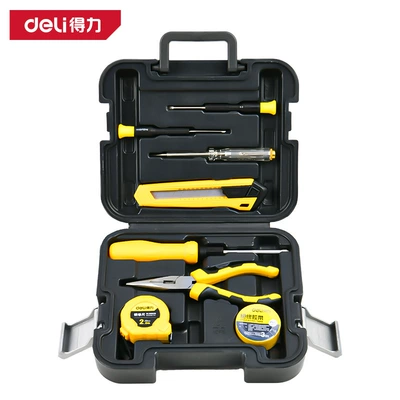 Deli Tool Box Set Repair kit - standard-8-pieces-home-tool-set-dl1008j