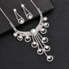 Accessory for bride, necklace, earrings, jewelry, European style, wholesale