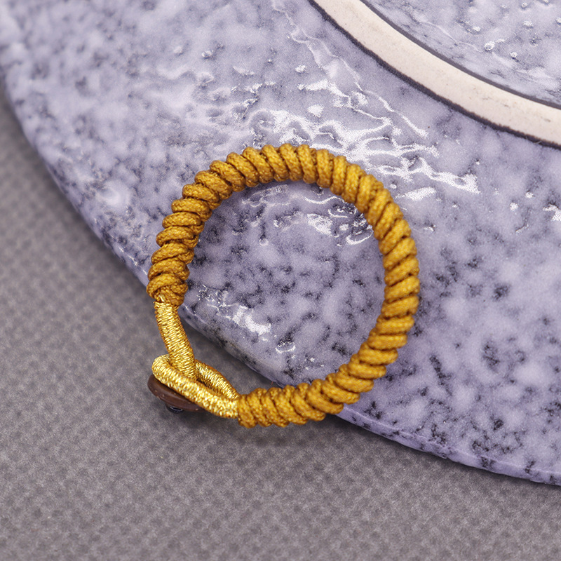 Tight Flat Diamond Knot Braided Rope Coil Keychain Hanging Accessories Rope Tray Play Rope Accessories Material Bag