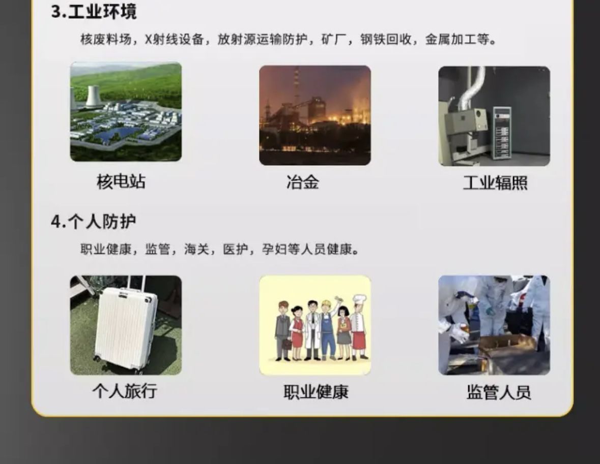 FANXIANG Nuclear Radiation Detector for Building Materials, Radiation Alarm Device, X Y B Ray Detection Pen