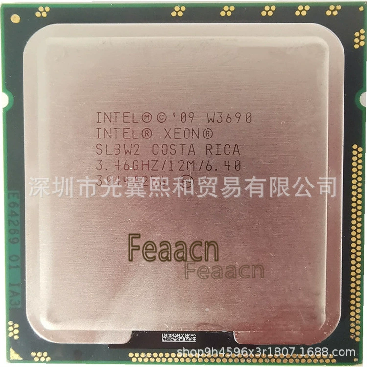 Intel Xeon W3690 3.46GHz, 12M кеша, 6.40 (возможно опечатка)