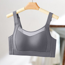 全罩杯大码薄款抹胸内衣女无痕无钢圈大胸显小防下垂调整型文胸罩