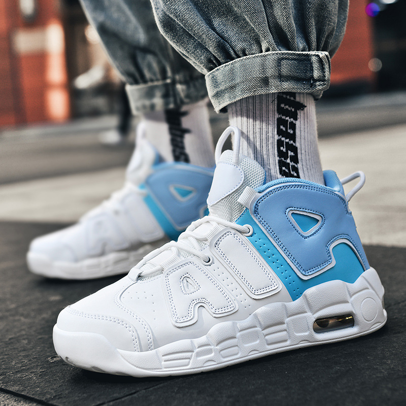 跨境大码篮球鞋男2025秋冬青少年高帮气垫球鞋学生休闲跑步运动鞋