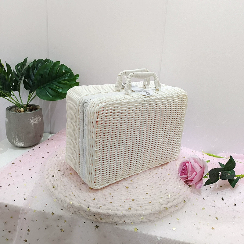 Woven handheld storage basket, storage box, DIY, Birthday gift
