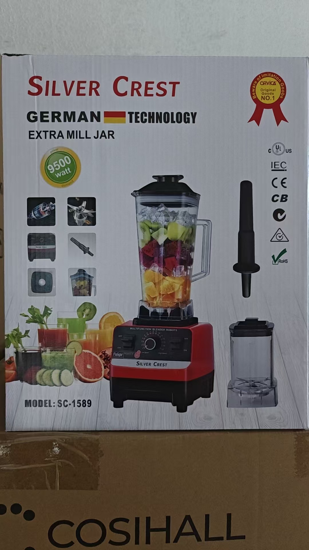 유럽 ​​표준 9500W 더블 컵 수출
