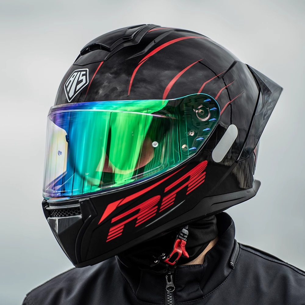 Casco Lion masculino motocicleta casco completo locomotora de defensa femenina cuatro estaciones casco de montaje universal 3C certificado gran cola