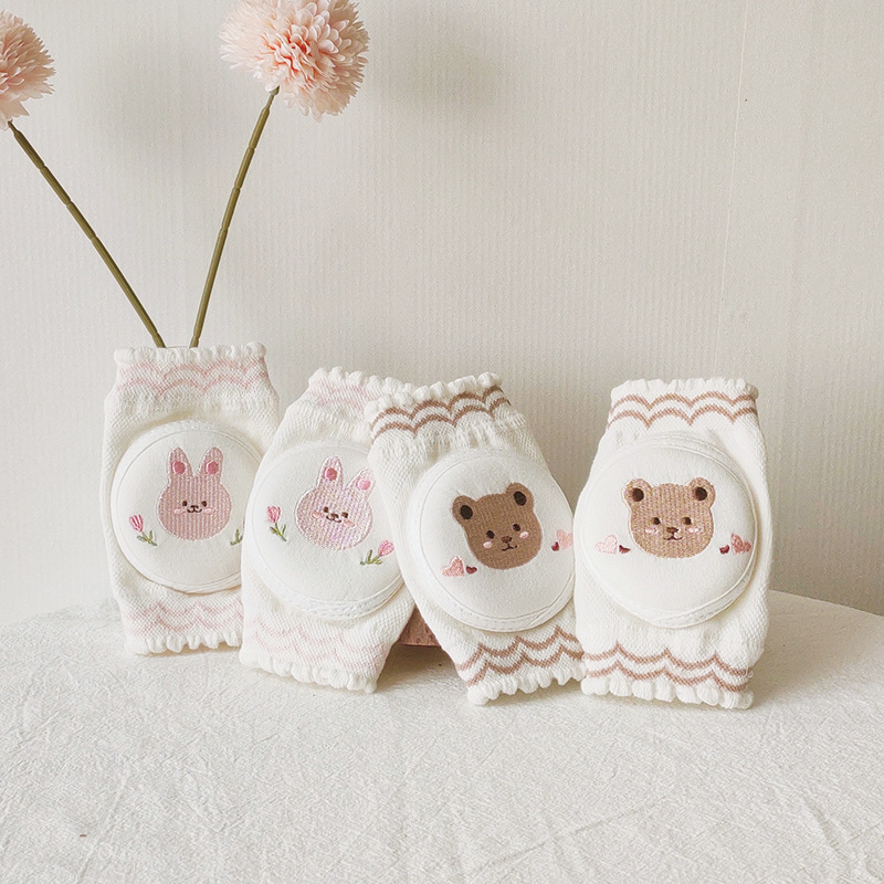 Ins Baby Knee Pads Baby Crawling Knee Kidsren's Knee Pads Anti-Fall Summer Thin Baby Pure Cotton Toddler Protection