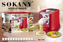 跨境SOKANY1776家用面条机饺子机搓条拉面机压面板面机全自动和面