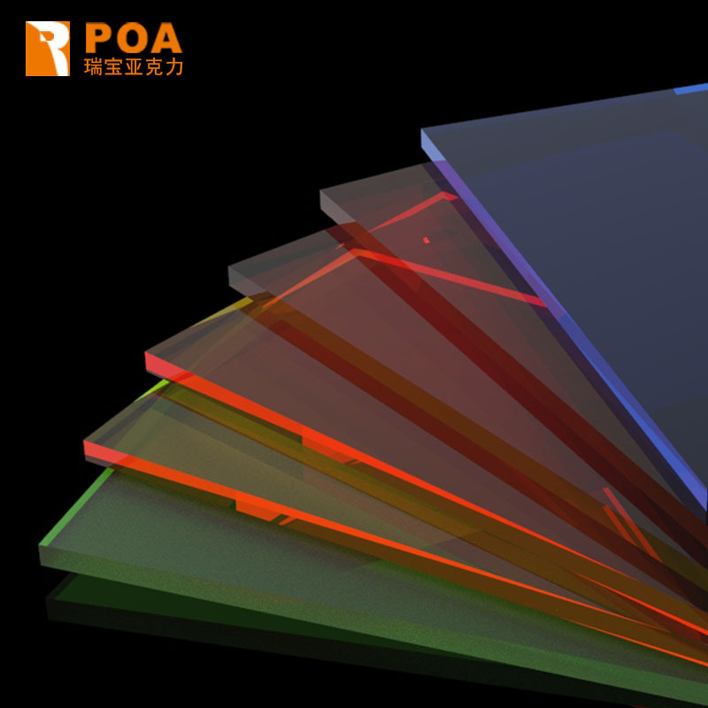 3456mm磨砂彩色实色亚克力板激光切割透明有机玻璃透光板加工定制