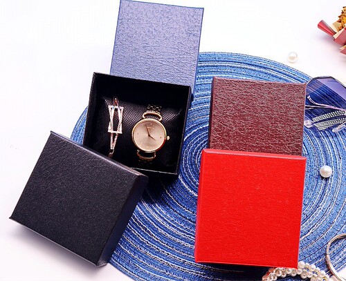 Factory direct sale watch box jewelry packaging gift storage box litchi pattern factory direct sale customized logo
