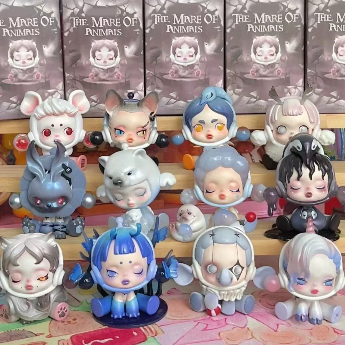 SP7 поколение Dream Animal Series Blind Box Slayer Girls Girls Cute Trend Gift Dolls Dairy Motherland Version