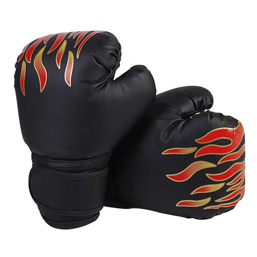 Flame Tiger Boxing Boxing Gloves Sanda Taekwondo Boxing Training Gloves Adult PU Sports