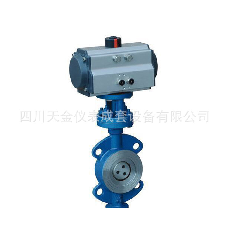 D673H-16C对夹式气动硬密封蝶阀高温铸钢气动蝶阀DN50 65 80 100