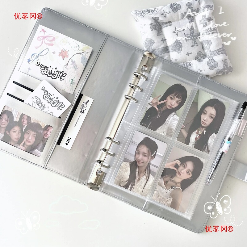 小紅書同項無属性a5銀質カード冊四宮格皮本小カード|undefined