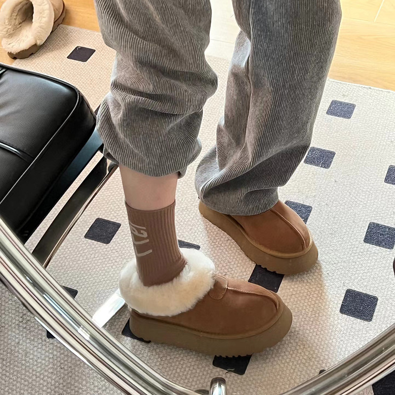 Henan Sangpo YIDAE Sheep Fur Integrated Snow Boots Tatst Women's Thick Sole Heightened YIDA Ε cotton_voghion.com