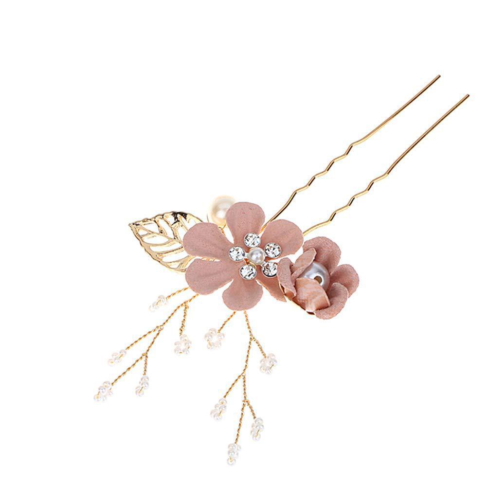 Nuevo tocado de novia coreano, flores de Mori, peine de perlas hecho a mano, peine de cabello dulce y lindo, peinado de fotos, accesorios para el cabello