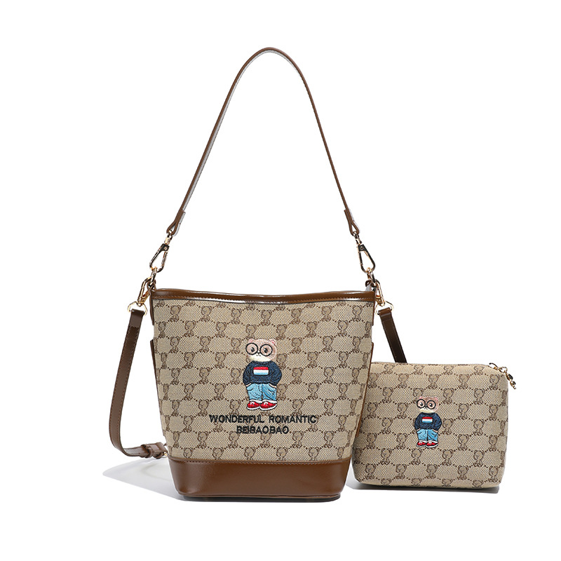 Borsa a spalla in tela alla moda per donna e bambina_voghion.com