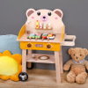 children Play house Kitchen Toys girl Cooking cook Kitchenware tableware hamburger candy barbecue Selling car