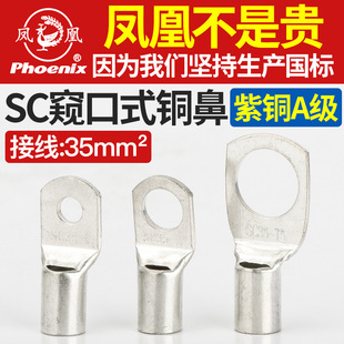 Phoenix SC35-6/8/10/12 Copper Terminal Copper Connector Copper Wire Ear Wire Cable Copper Nose National Standard