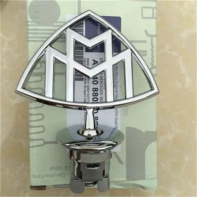 Suitable for Mercedes-Benz S-Class Maybach, S560 car emblem, English lettering, rear tail emblem, steering wheel emblem, key fob cover (Car logo) - standard-maybach-logo
