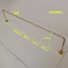 Titanium solid side hanging 60cm long