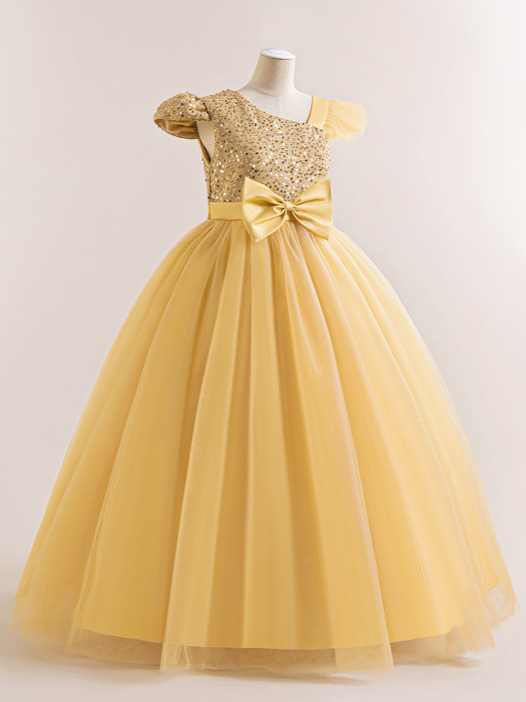 Nuevo vestido de niña vestido de princesa vestido de verano vestido sin mangas vestido de malla vestido de tope