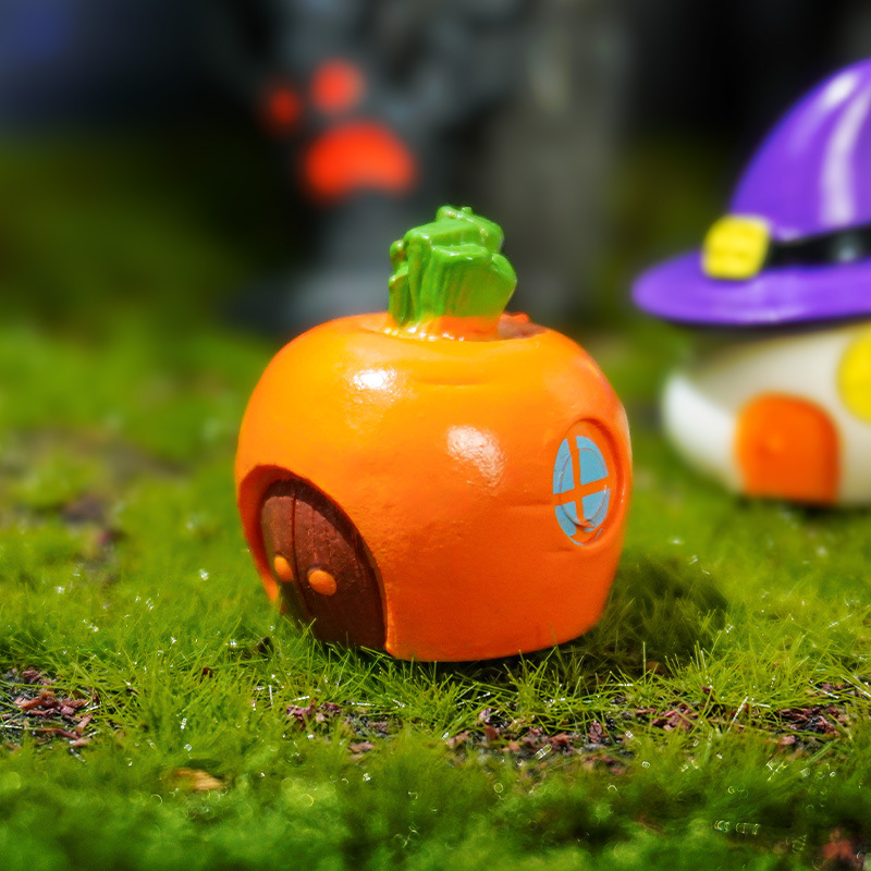 Linda calabaza linterna casa fantasma vampiro micro paisaje decoración nueva casa creativa decoración de Halloween