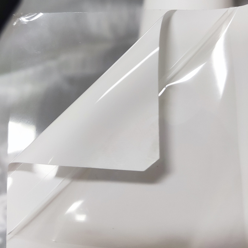 Blanco UV en lugar de tinta blanca adhesivo de doble cara acrílico transparente de doble cara base de PP adhesivo de doble cara material en espiral de alto adhesivo