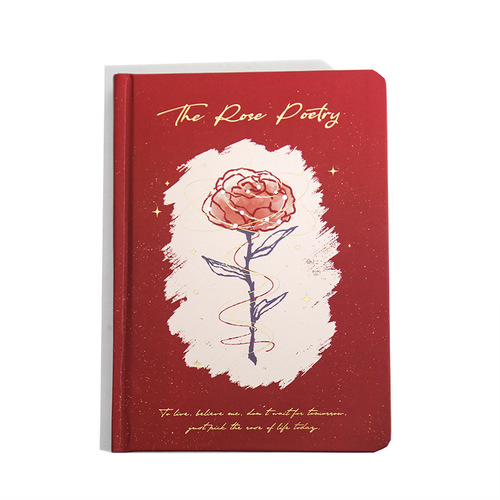 Mr. Paper hardcover hardcover rose epic series ins hand-painted rose illustration hand ledger diary notes