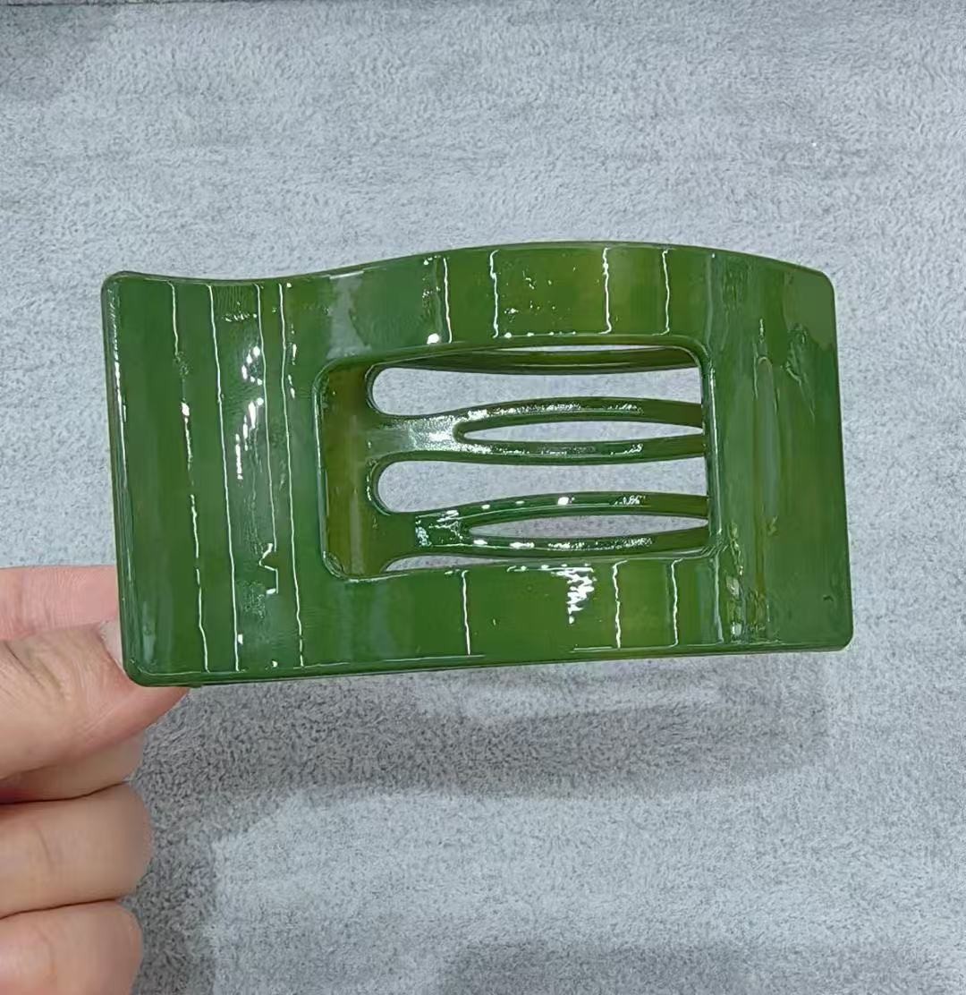 정사각형 광택 녹색