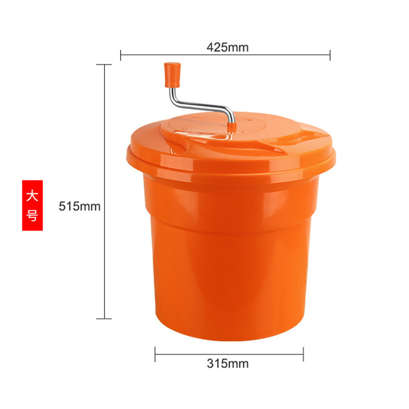 Comercial multipropósito secador de frutas y verduras ensalada de frutas y verduras canasta de drenaje manual deshidratación secador de frutas y verduras deshidratación barril