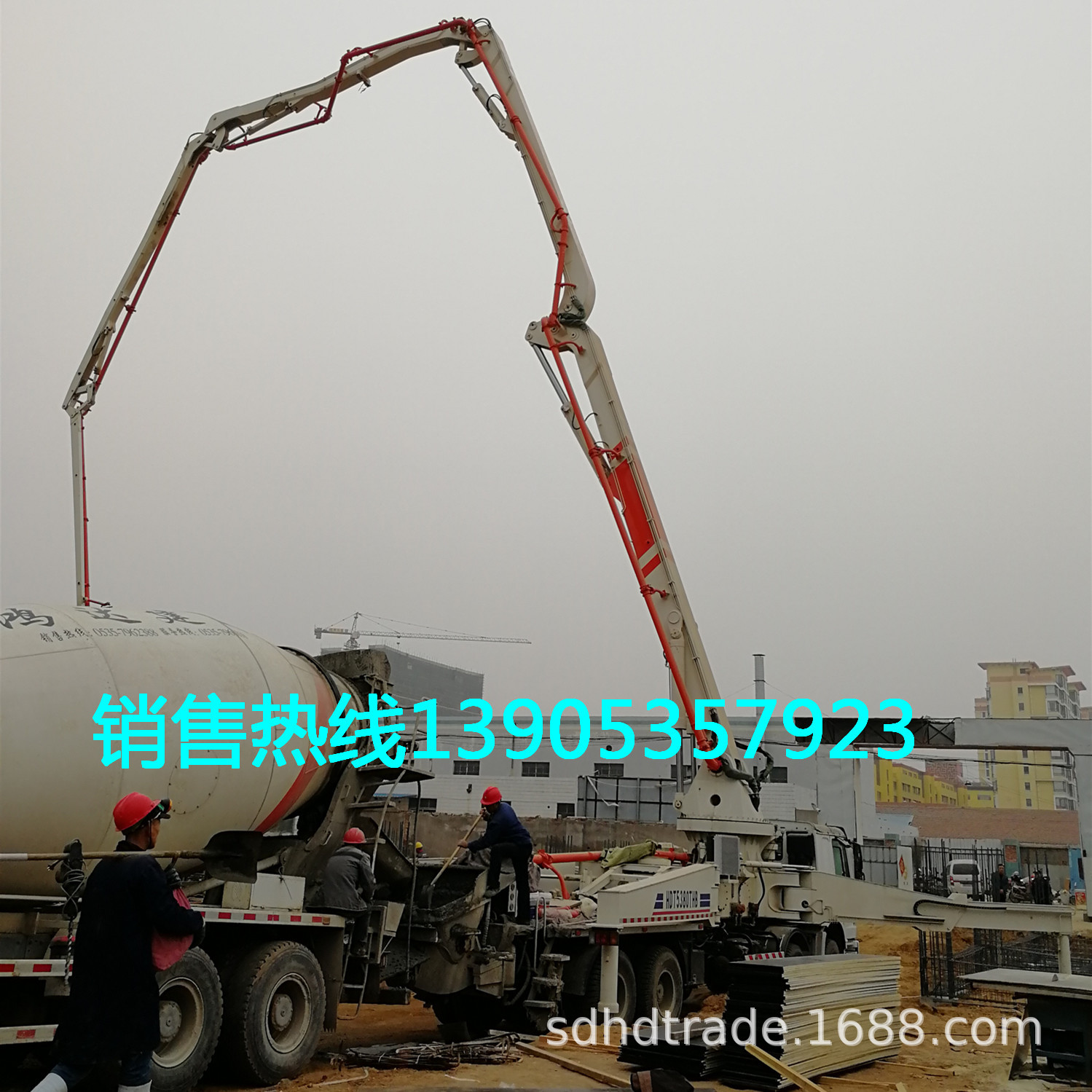 28米泵车混凝土臂架搅拌泵车 28米水泥泵车带搅拌机农建用泵车