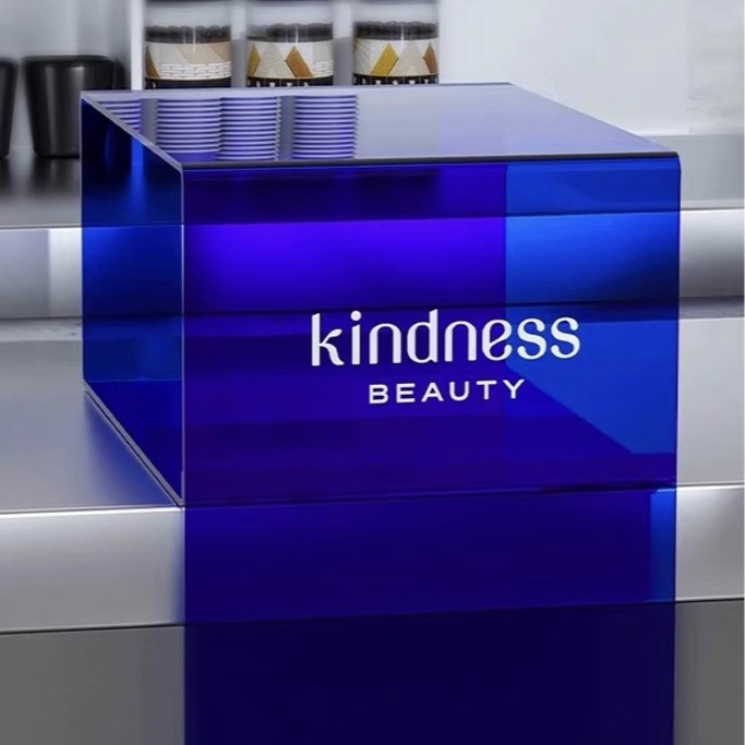 展示柜亚克力L型展示架桌面展台岛阶梯柜模型面板阶梯柜展示架