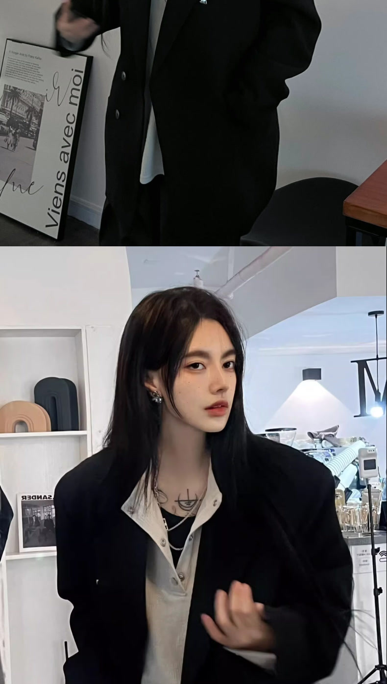 Black Slim-fit Women's Blazer For Spring Autumn Elegant Jacket_voghion.com