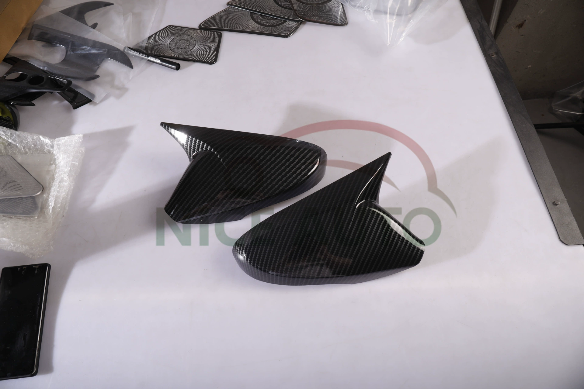 Соответствует современному полету Veloster модифицированная роговая крышка заднего зеркала декоративная ABS защитная крышка