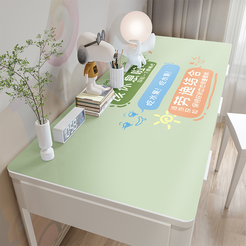 Protección para los ojos de cuero estera de mesa de libro para niños Escritorio de dibujos animados mantel estudiante estudio escritorio estera protectora de escritorio impermeable